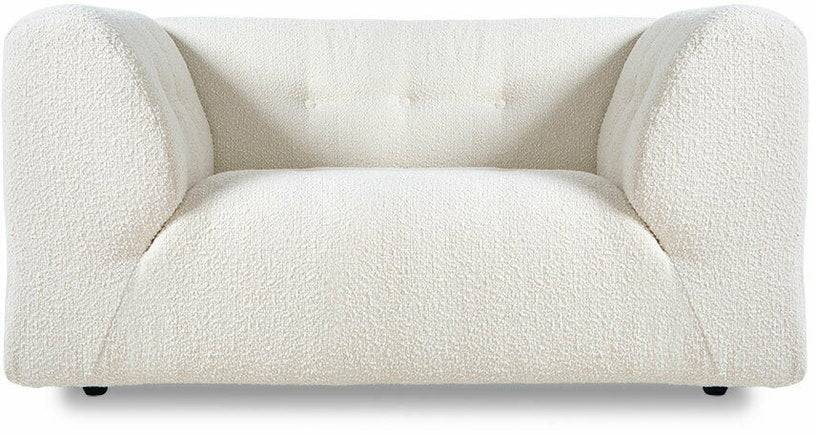 Fauteuil en bouclé crème Vint - Hkliving - The Cool Republic
