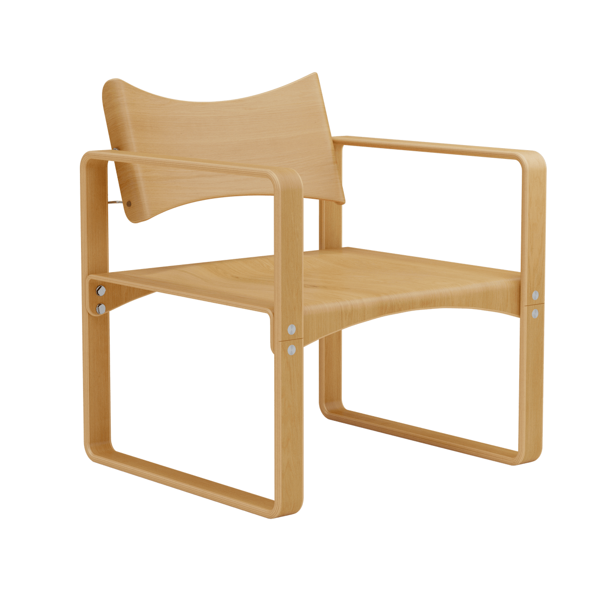 Fauteuil en bouleau laqué 65,5x60x74cm 270F - Verpan - The Cool Republic