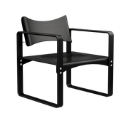 Fauteuil en bouleau laqué noir 65,5x60x74cm 270F - Verpan - The Cool Republic