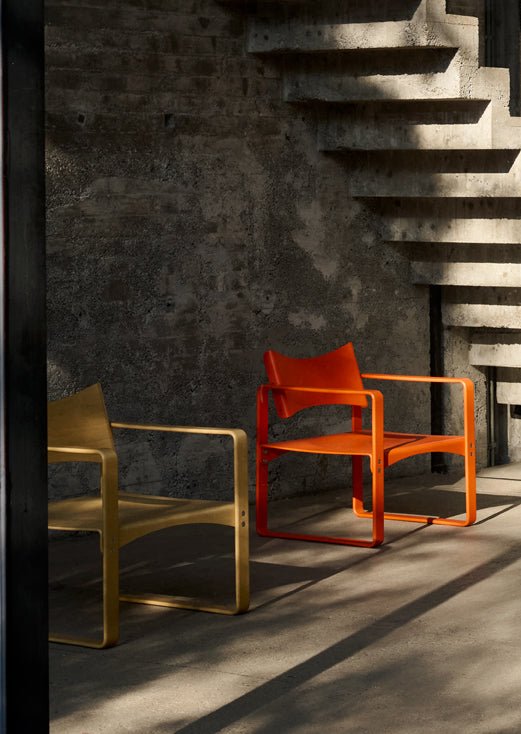 Fauteuil en bouleau laqué rouge 65,5x60x74cm 270F - Verpan - The Cool Republic