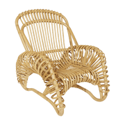 Fauteuil en canne de rotin naturelle Boucle - KOK - The Cool Republic