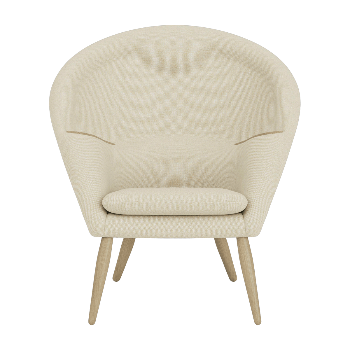 Fauteuil en chêne 100 x 87 cm Oda - Audo - The Cool Republic