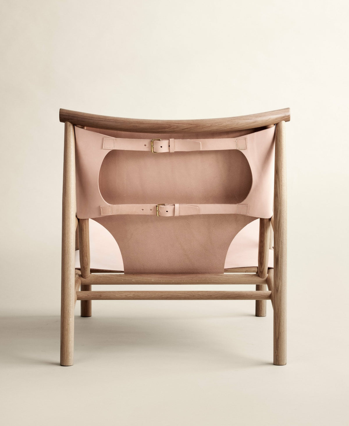Fauteuil en chêne et cuir naturel Samurai - NORR11 - The Cool Republic