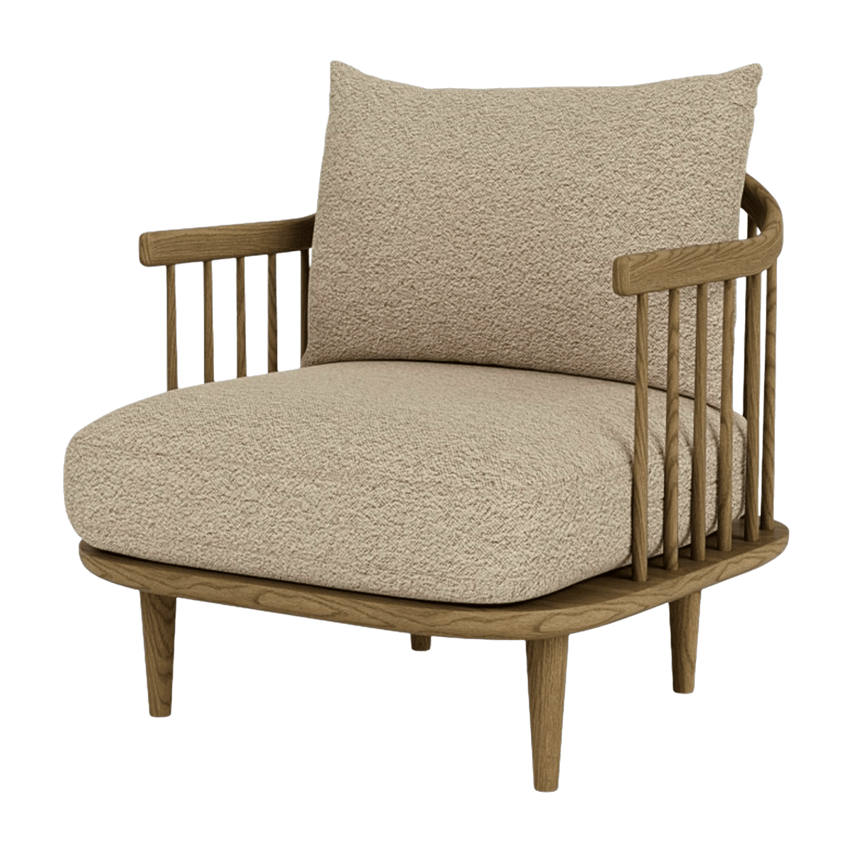 Smoked oiled oak armchair SC10 Fly - &tradition - The Cool Republic
