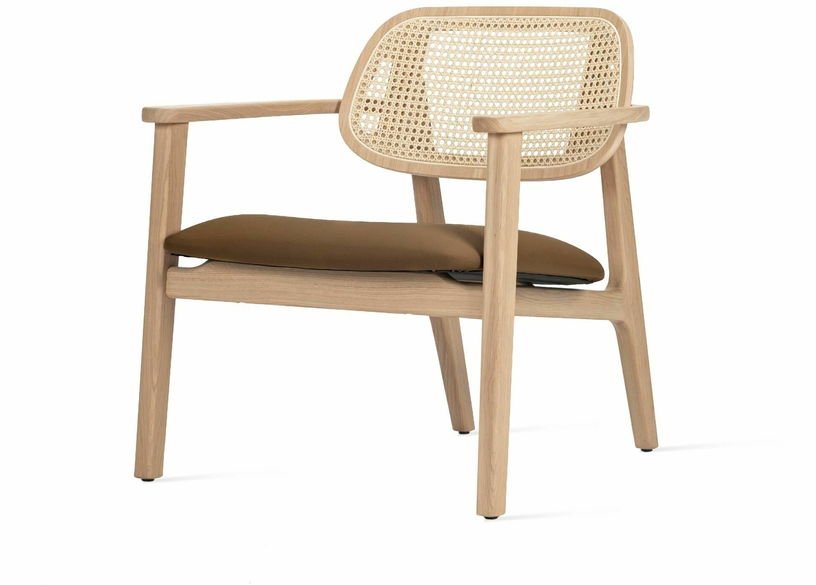 Fauteuil en chêne naturel et cannage Titus - Vincent Sheppard - The Cool Republic
