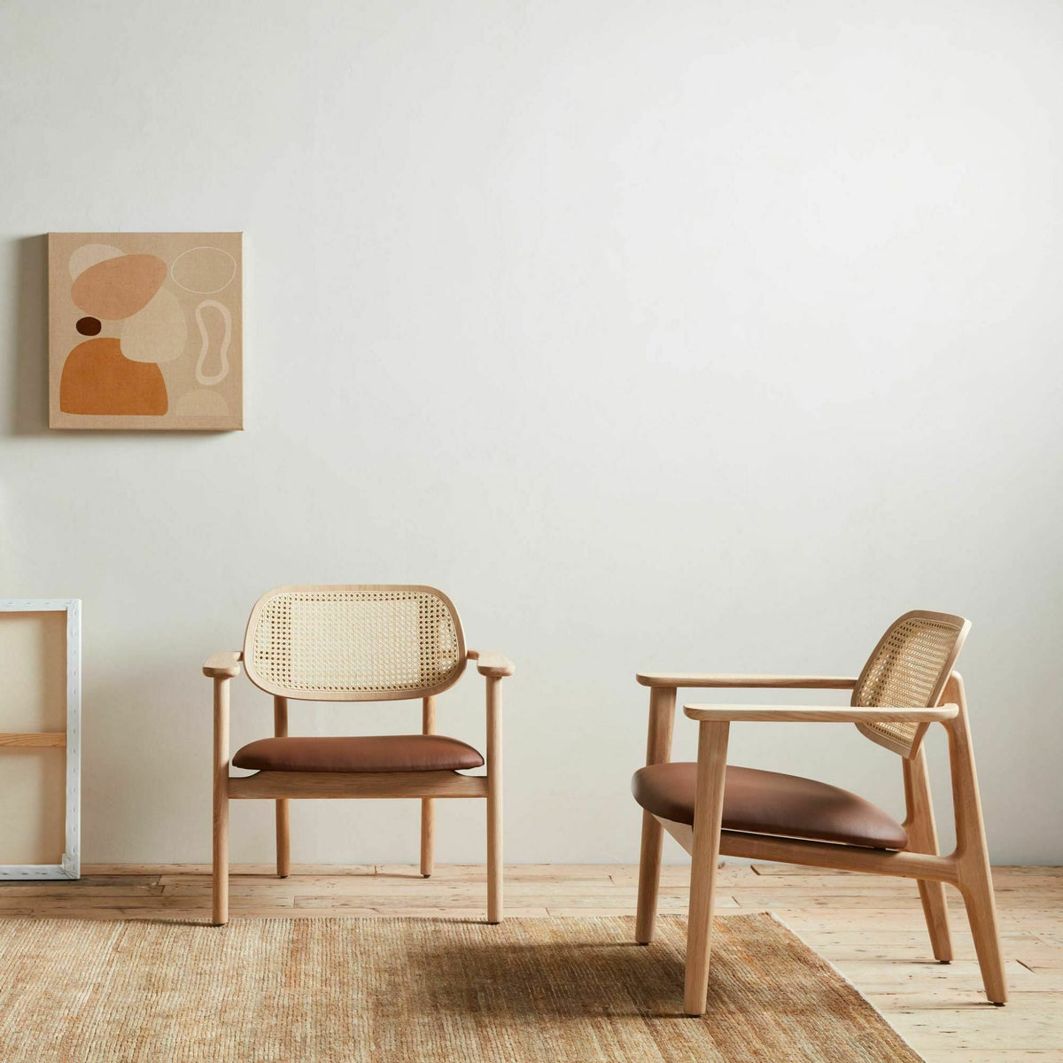 Fauteuil en chêne naturel et cannage Titus - Vincent Sheppard - The Cool Republic