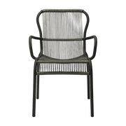 Fauteuil en corde gris foncé 59 x 57 cm Loop - Vincent Sheppard - The Cool Republic