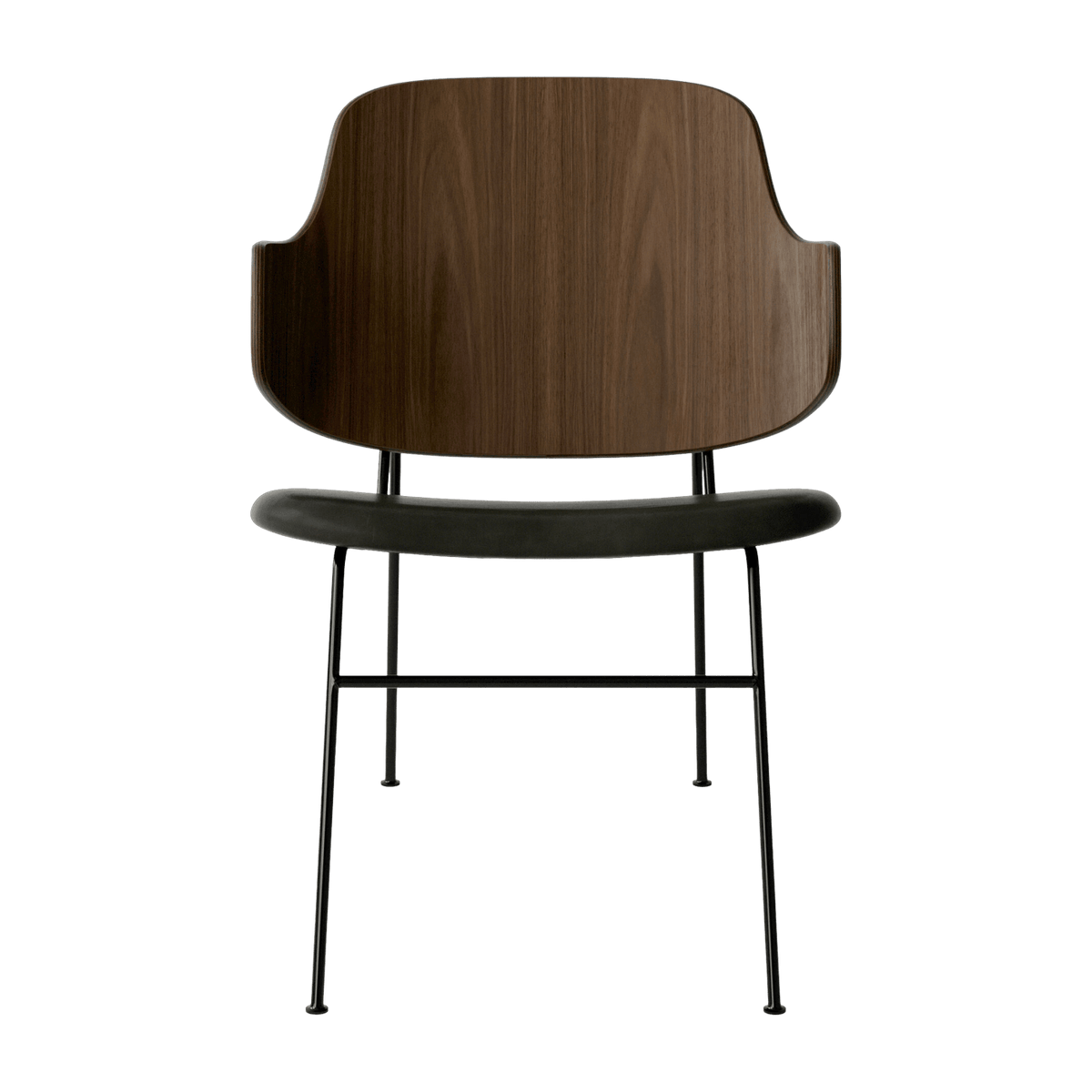 Fauteuil en cuir noir 64 x 56 cm The Penguin - Audo - The Cool Republic