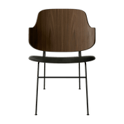 Fauteuil en cuir noir 64 x 56 cm The Penguin - Audo - The Cool Republic