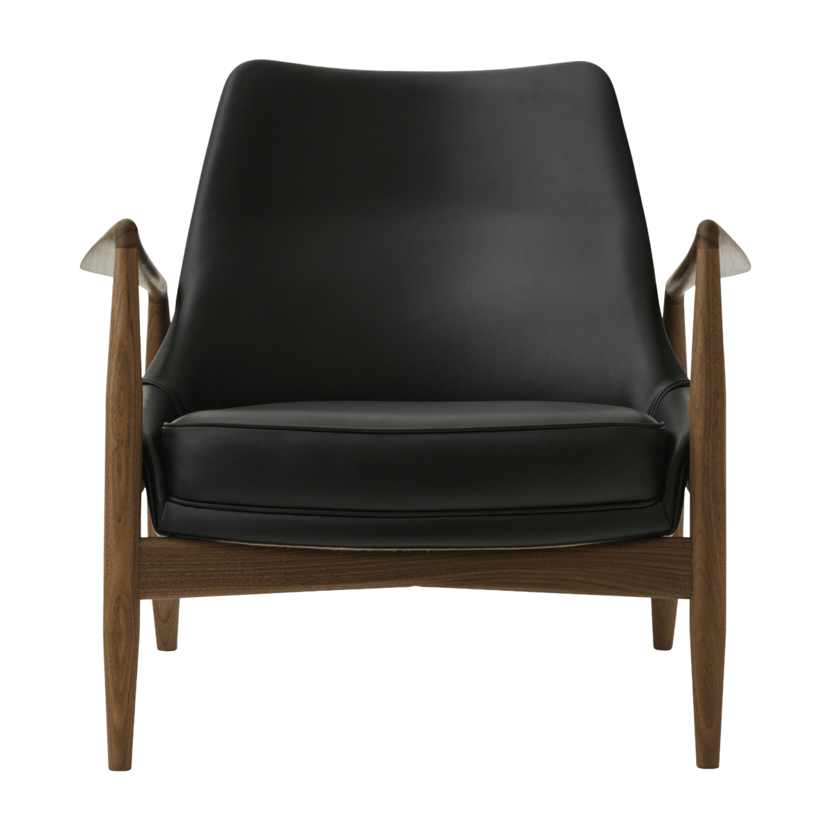 Fauteuil en cuir noir 77 x 80 cm The Seal - Audo - The Cool Republic