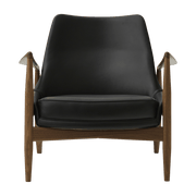 Fauteuil en cuir noir 77 x 80 cm The Seal - Audo - The Cool Republic