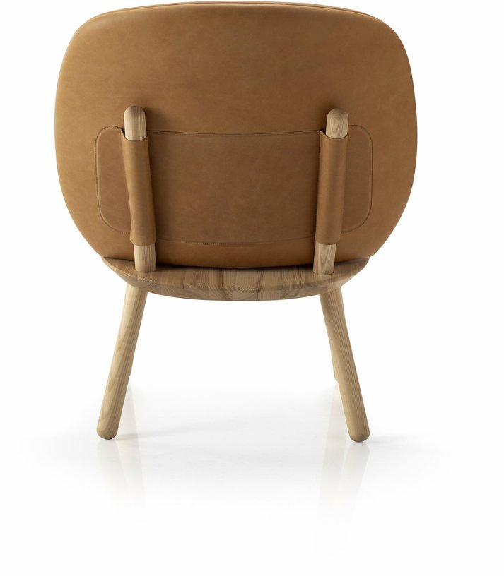 Fauteuil en frêne et cuir cognac Naïve - Emko - The Cool Republic