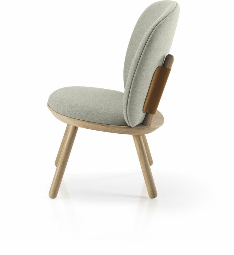 Fauteuil en frêne et tissu beige clair Naïve - Emko - The Cool Republic