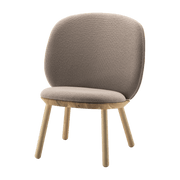 Fauteuil en frêne et tissu beige Naïve - Emko - The Cool Republic