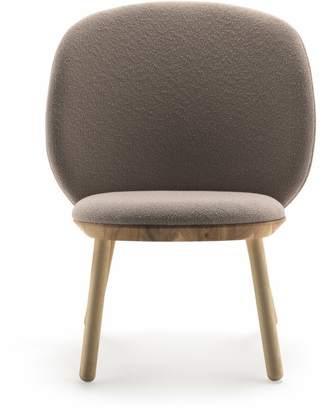 Fauteuil en frêne et tissu beige Naïve - Emko - The Cool Republic