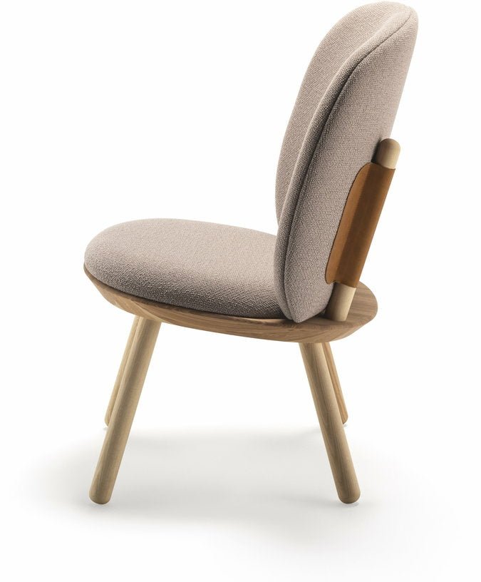 Fauteuil en frêne et tissu beige Naïve - Emko - The Cool Republic
