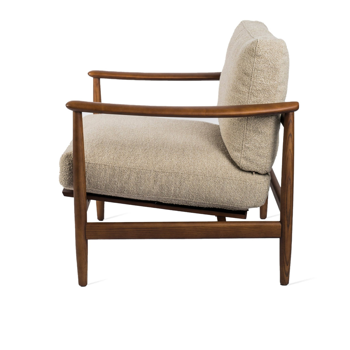 Fauteuil en frêne et tissu beige Todd - Pols Potten - The Cool Republic