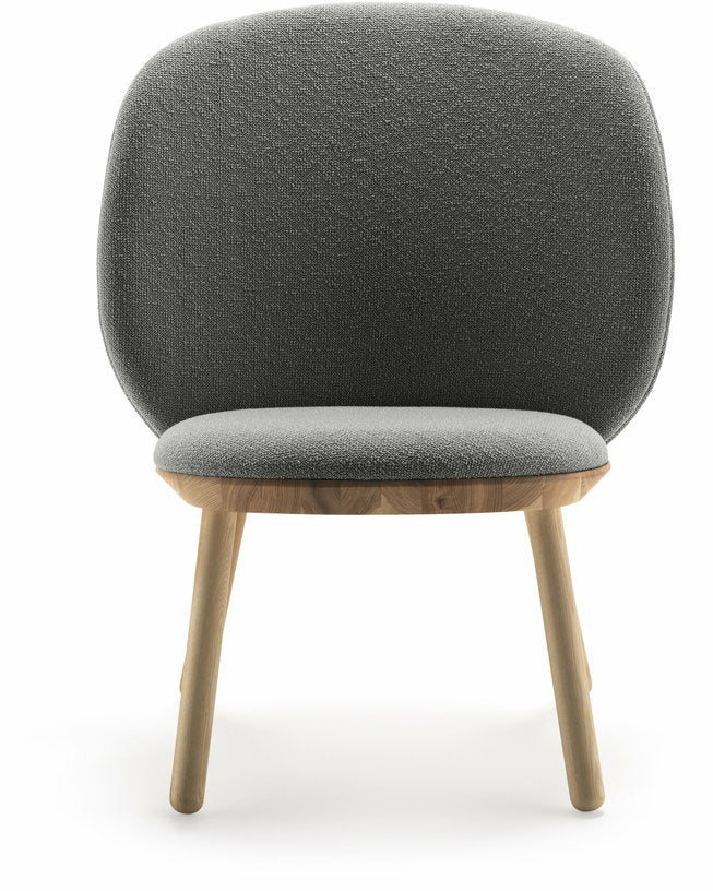 Fauteuil en frêne et tissu gris Naïve - Emko - The Cool Republic