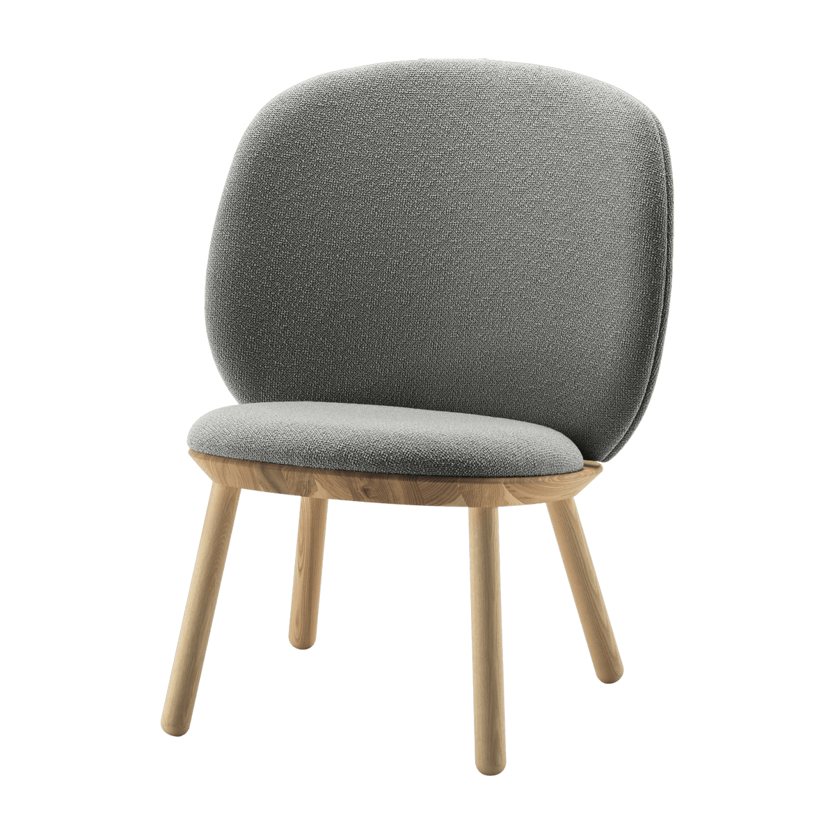 Ash and grey fabric chair Naïve - Emko - The Cool Republic