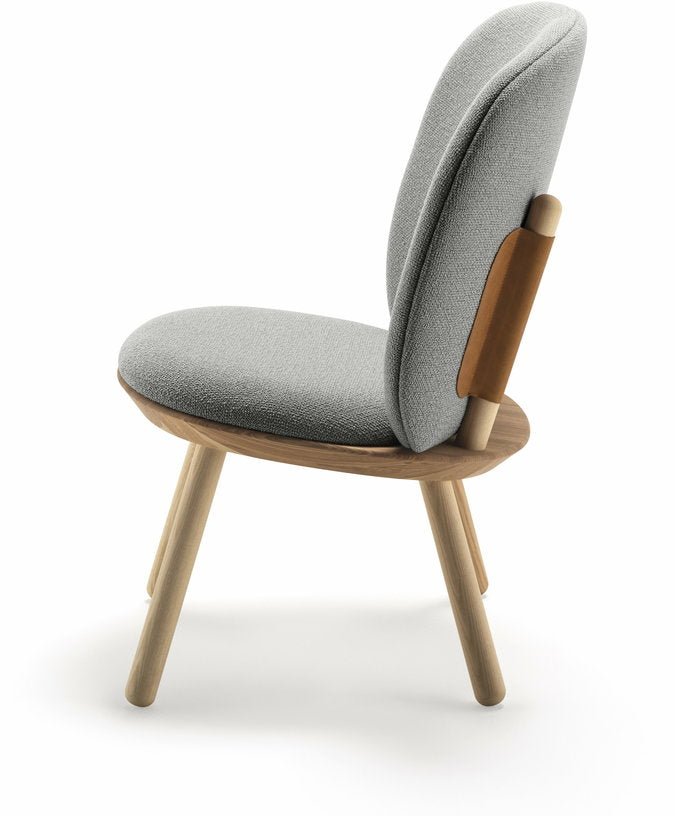 Fauteuil en frêne et tissu gris Naïve - Emko - The Cool Republic