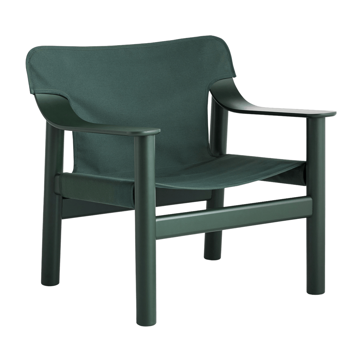 Fauteuil en hêtre avec housse en toile verte Bernard - HAY - The Cool Republic