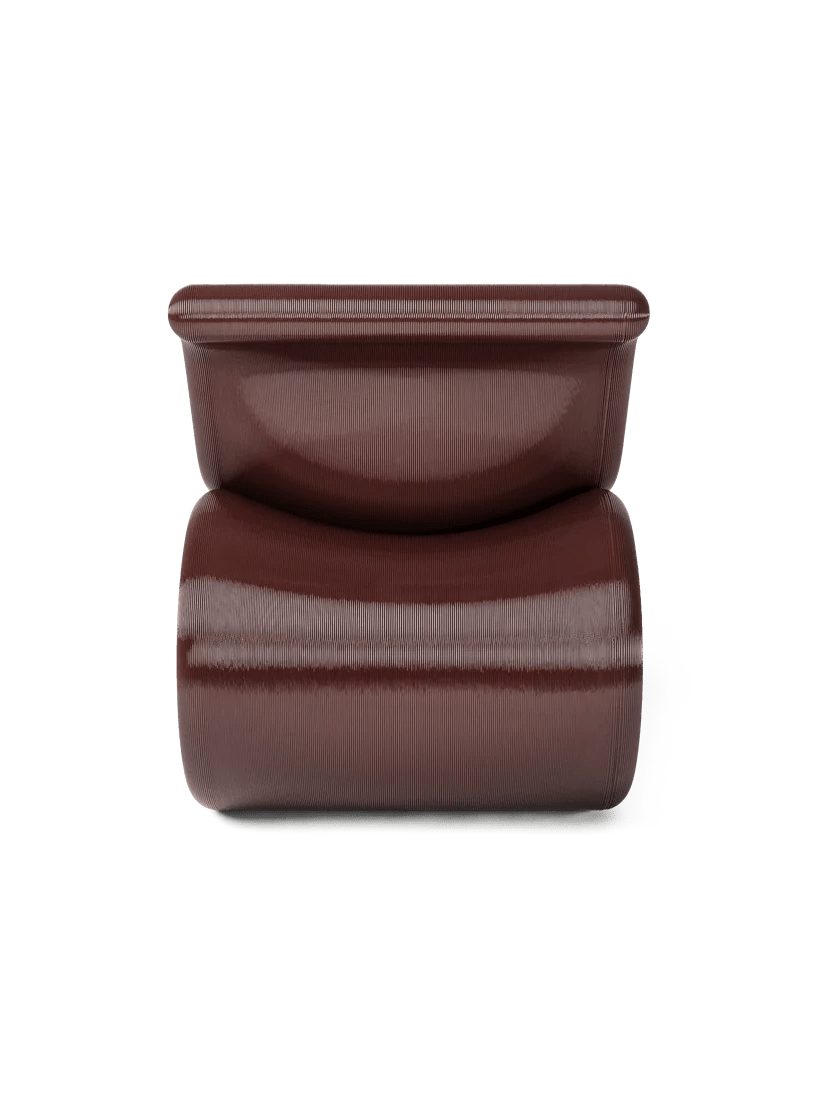 Fauteuil en impression 3D bordeaux 86x54x66cm - Crème atelier - The Cool Republic