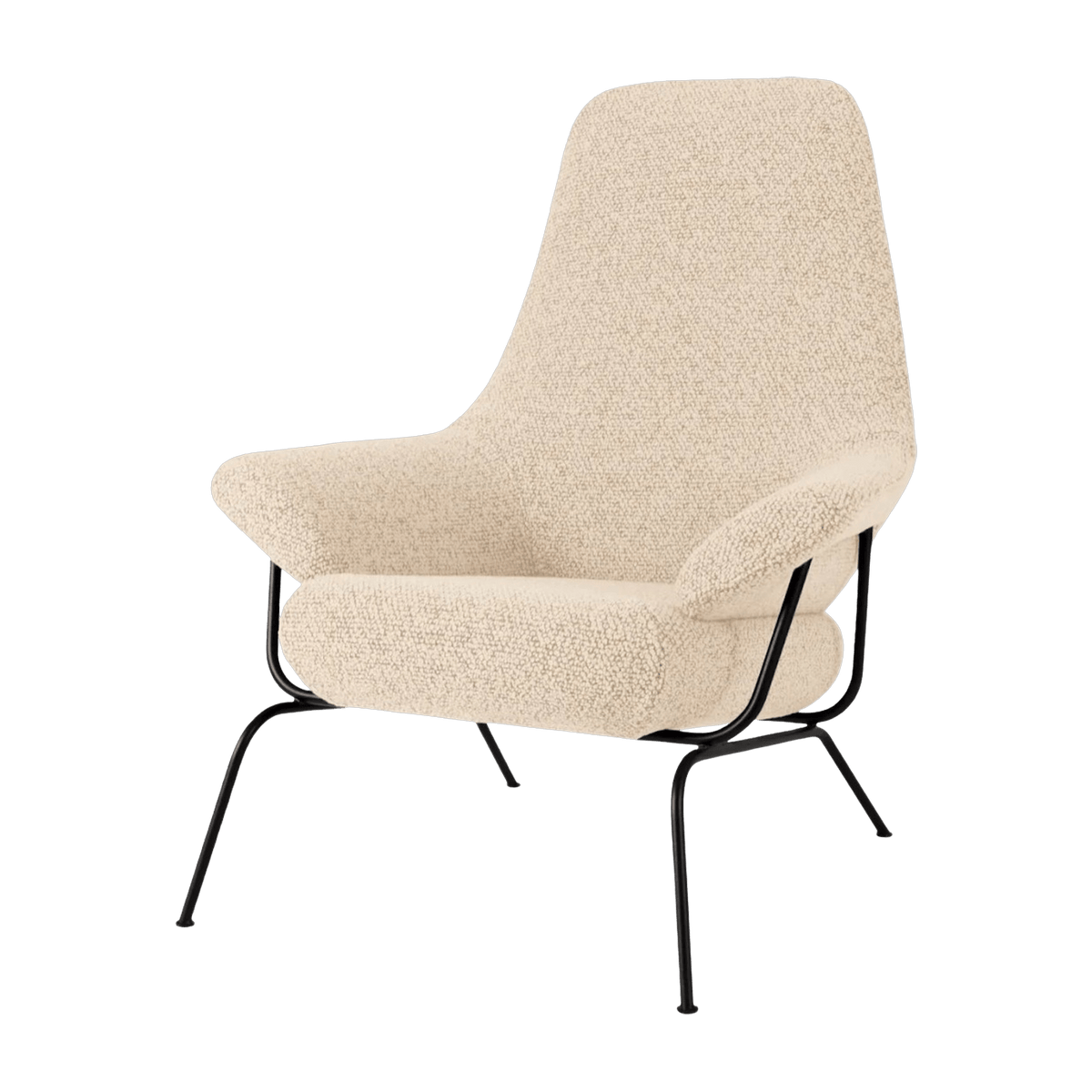 Beige wool armchair Hai - Hem - The Cool Republic