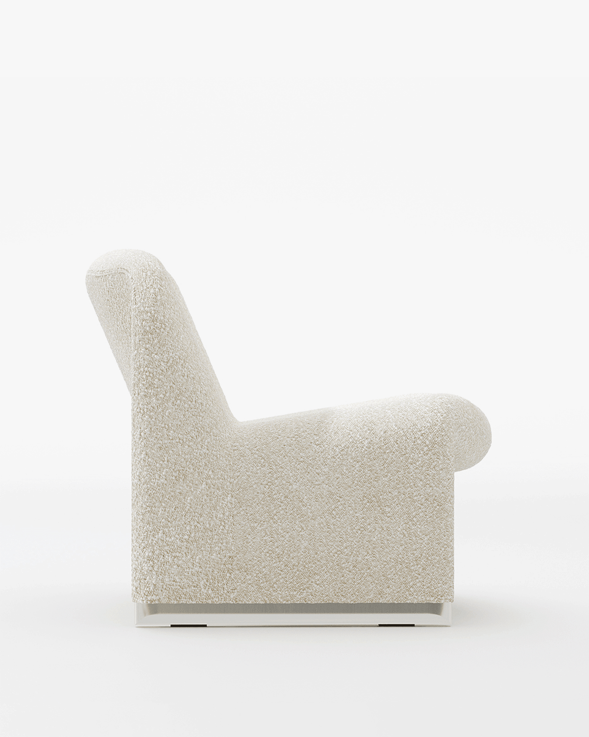Fauteuil en laine bouclé beige Alky - Anonima Castelli - The Cool Republic