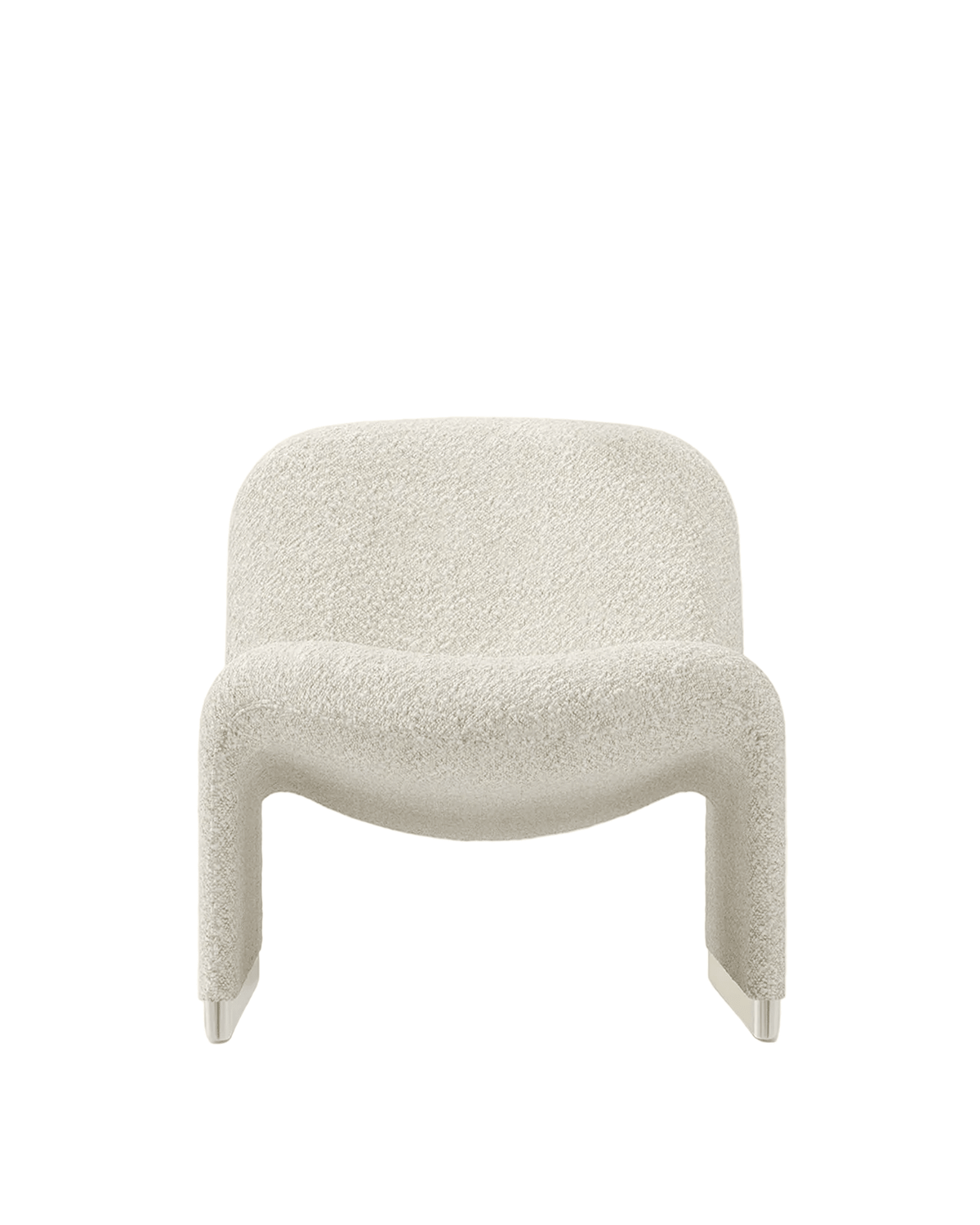 Fauteuil en laine bouclé beige Alky - Anonima Castelli - The Cool Republic
