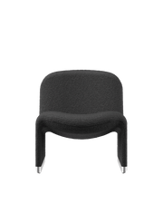 Fauteuil en laine bouclé gris foncé Alky - Anonima Castelli - The Cool Republic