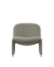 Fauteuil en laine bouclé gris taupe Alky - Anonima Castelli - The Cool Republic