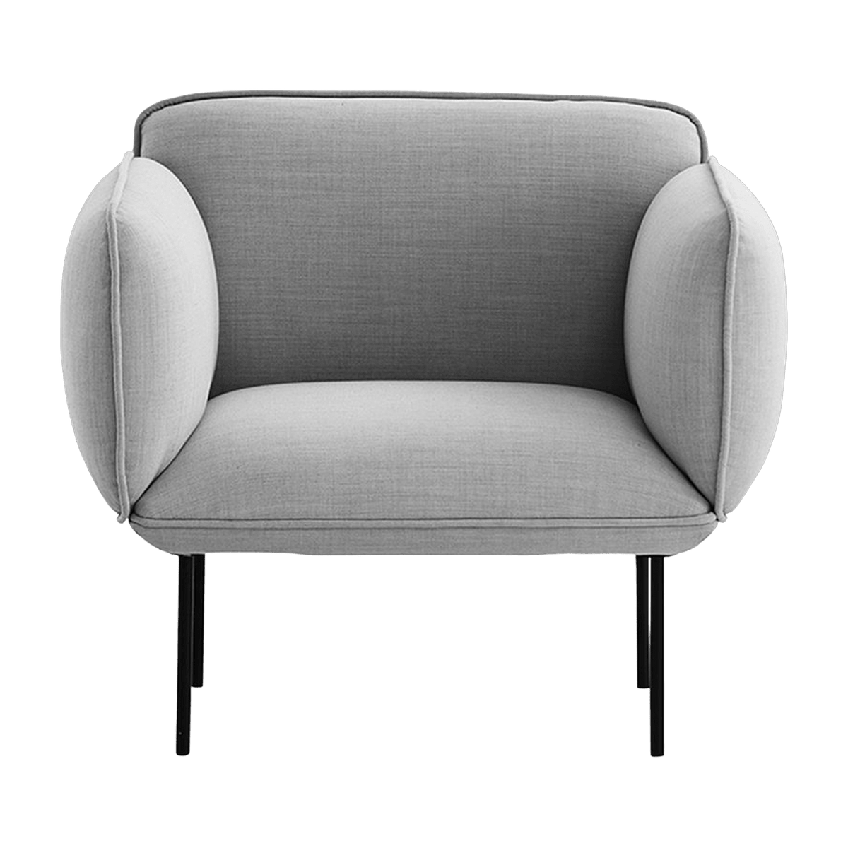 Fauteuil en laine gris Nakki - Woud - The Cool Republic
