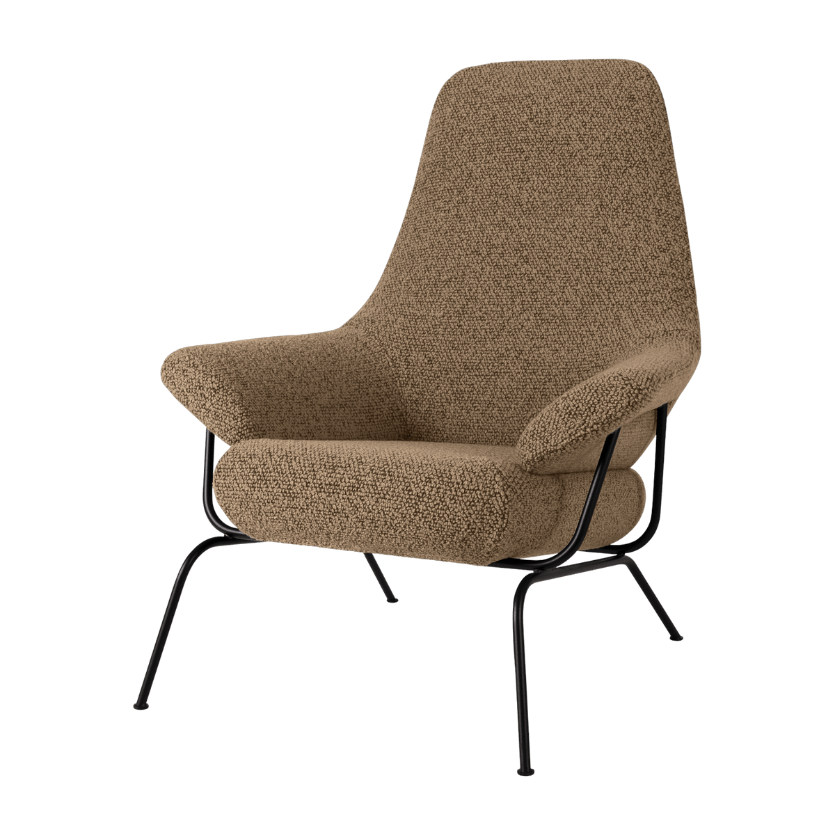 Brown wool armchair Hai - Hem - The Cool Republic