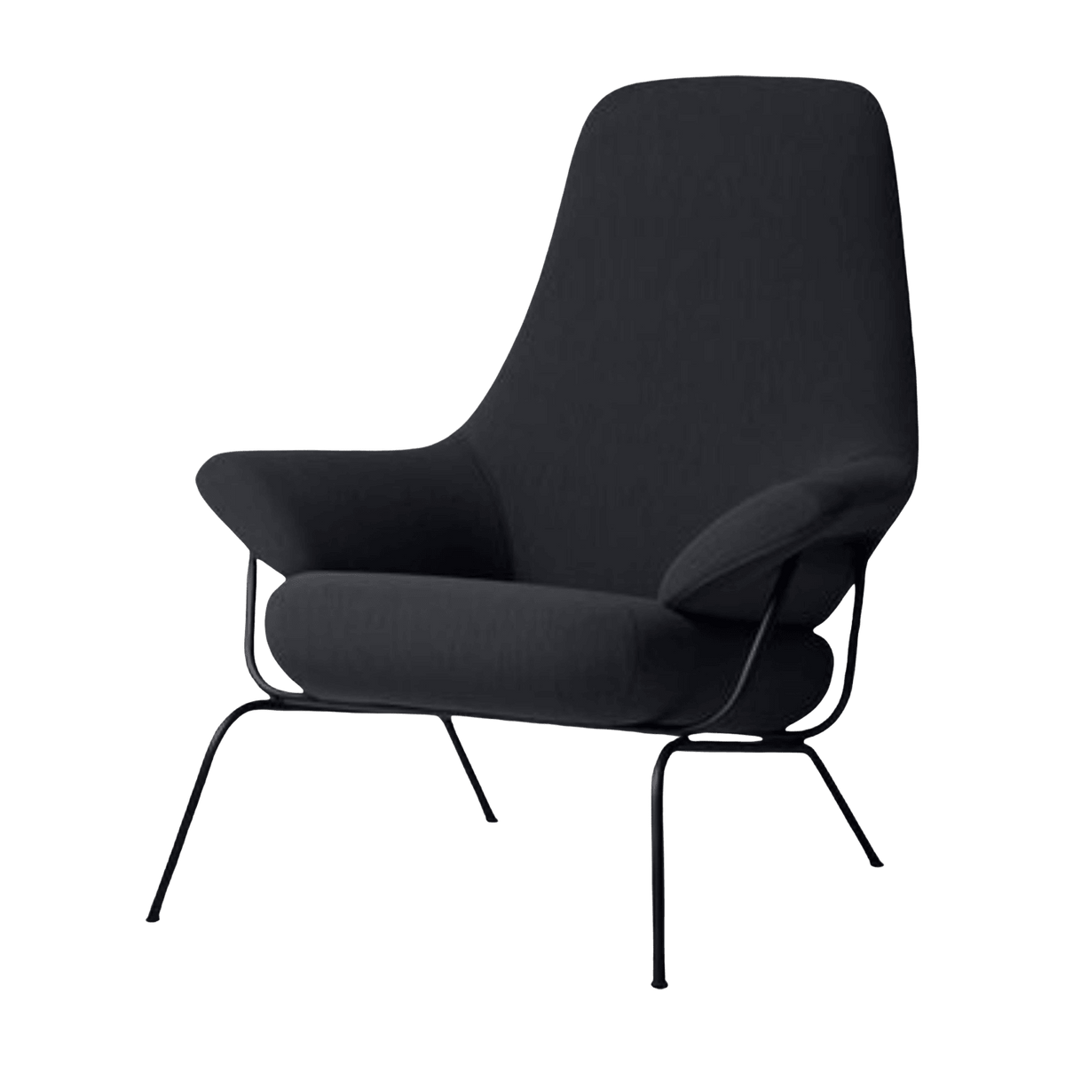 Black wool armchair Hai - Hem - The Cool Republic