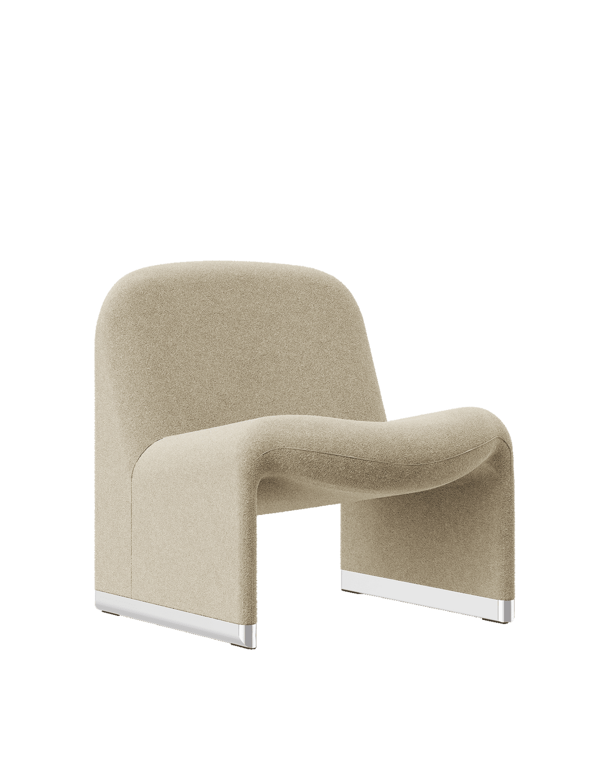 Fauteuil en laine vierge beige Alky - Anonima Castelli - The Cool Republic