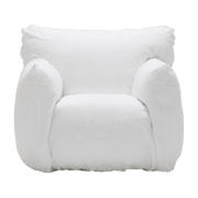 Fauteuil en lin blanc Nuvola 05 - Gervasoni - The Cool Republic