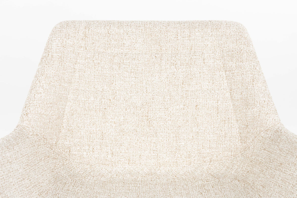 Fauteuil en métal et tissu beige 80,5x84,5x78,5cm Doulton - Zuiver — vue 10