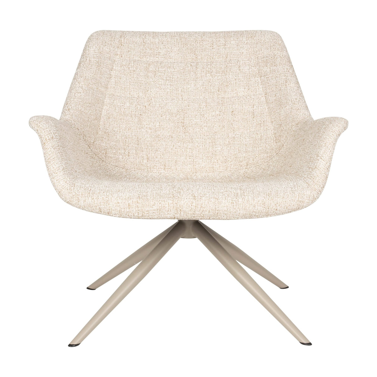 Fauteuil en métal et tissu beige 80,5x84,5x78,5cm Doulton - Zuiver — vue 4