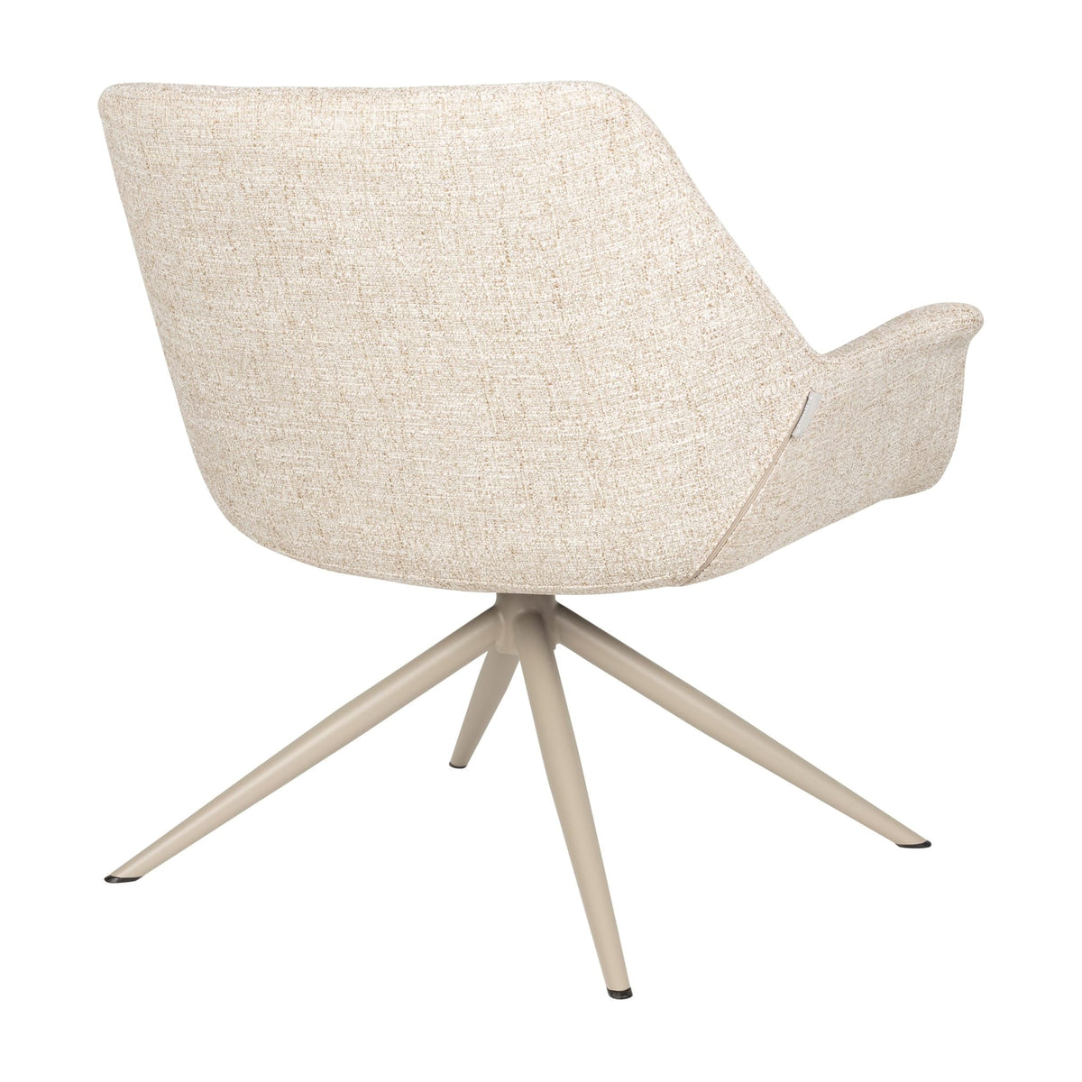 Fauteuil en métal et tissu beige 80,5x84,5x78,5cm Doulton - Zuiver — vue 6
