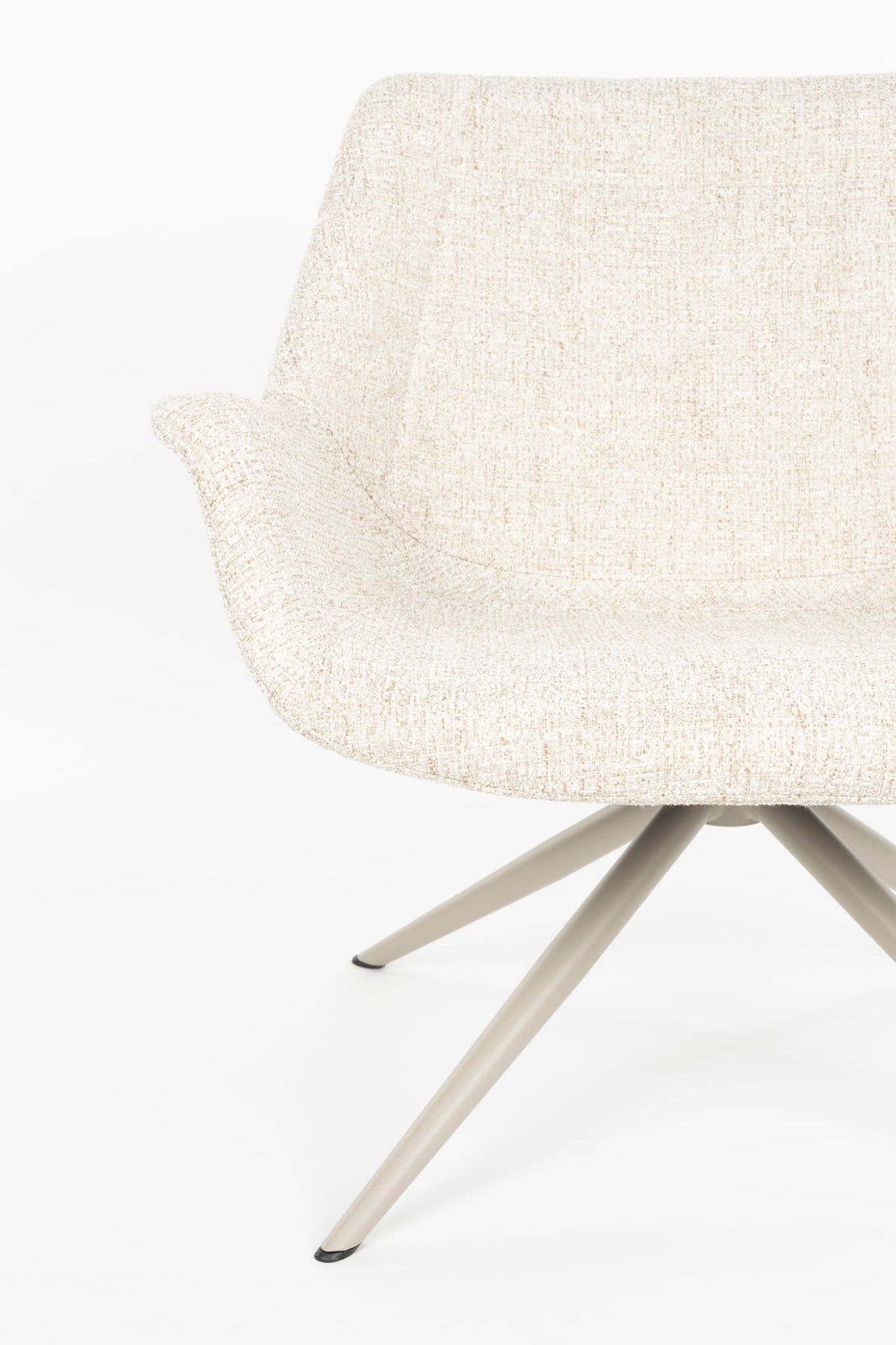 Fauteuil en métal et tissu beige 80,5x84,5x78,5cm Doulton - Zuiver — vue 8