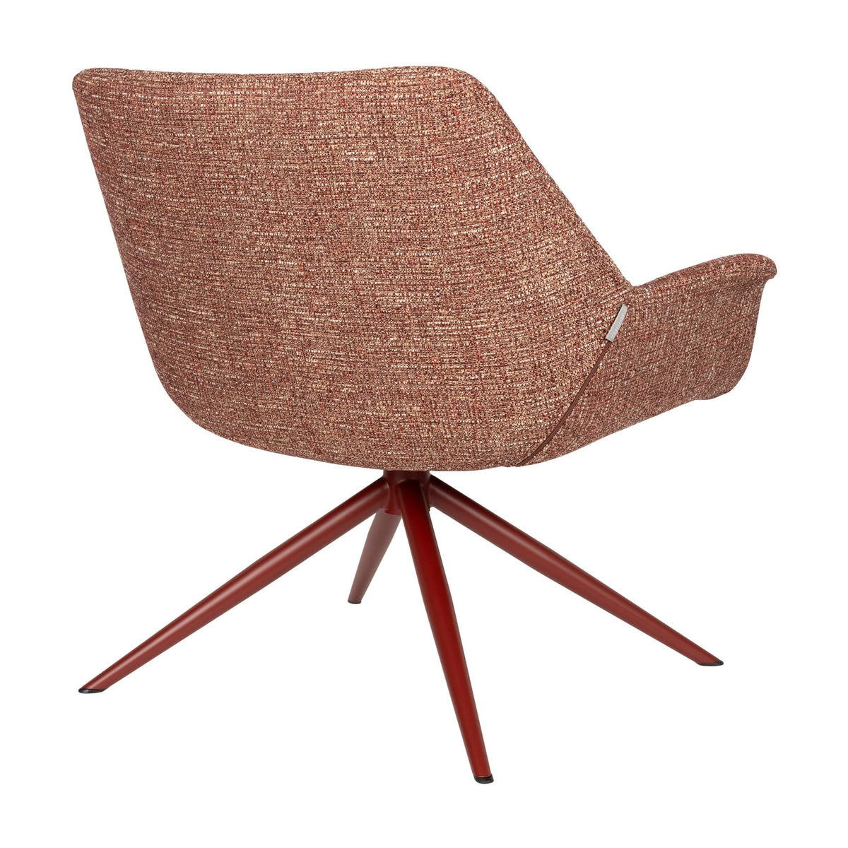Fauteuil en métal et tissu rouge 80,5x84,5x78,5cm Doulton - Zuiver — vue 7