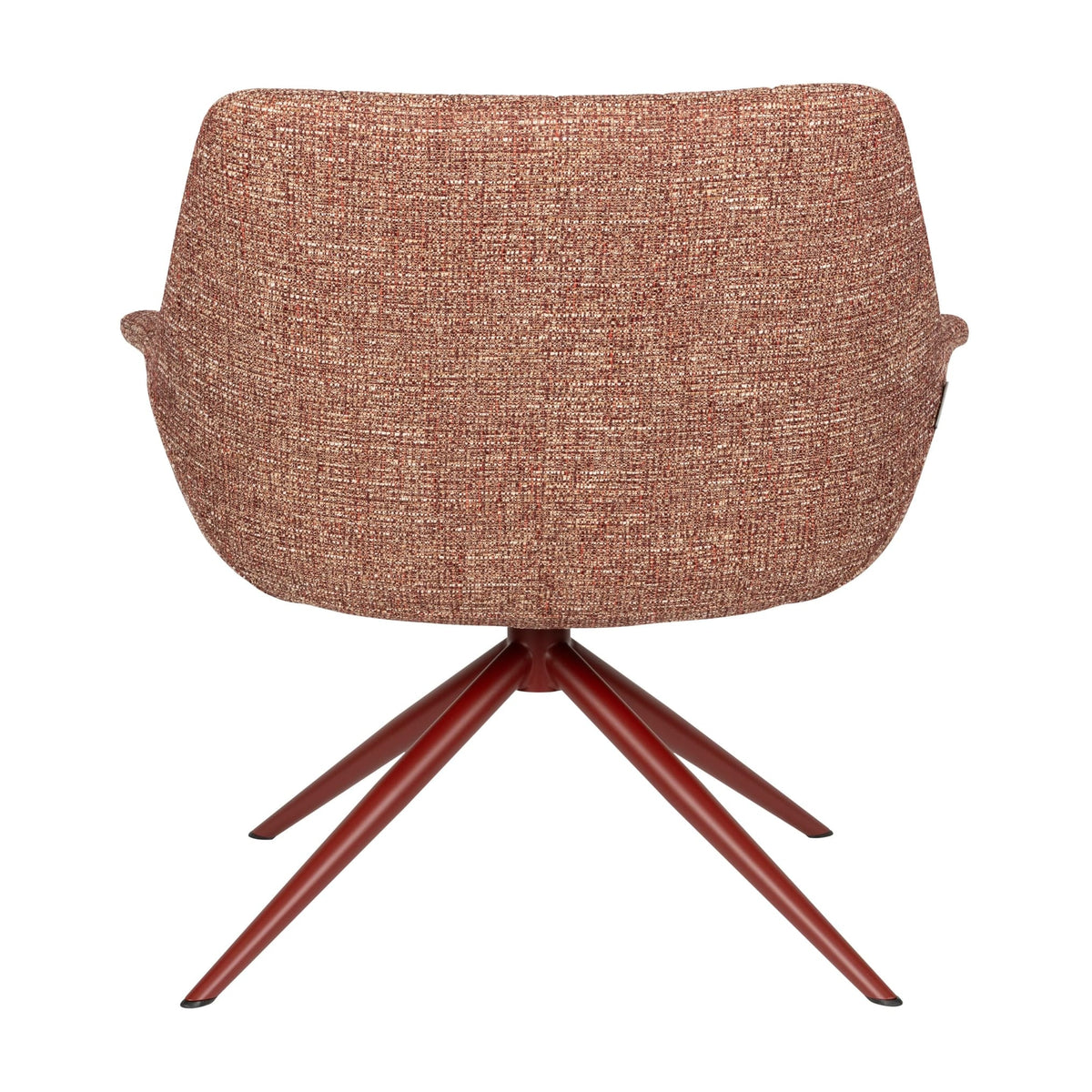 Fauteuil en métal et tissu rouge 80,5x84,5x78,5cm Doulton - Zuiver — vue 8