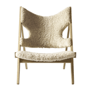 Fauteuil en mouton naturel 71 x 67 cm Knitting - Audo - The Cool Republic