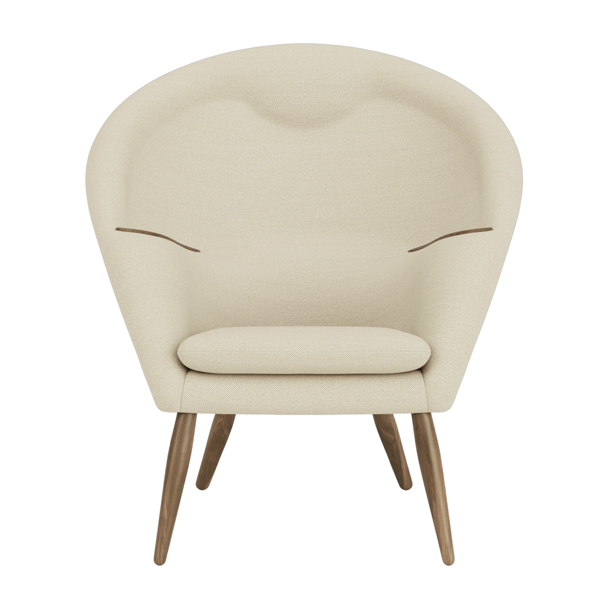 Fauteuil en noyer 100 x 87 cm Oda - Audo - The Cool Republic