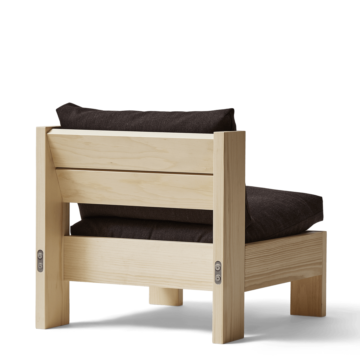 Fauteuil en pin et laine britannique peignée 65x72,5x62,5cm Icon - Form&Refine - The Cool Republic