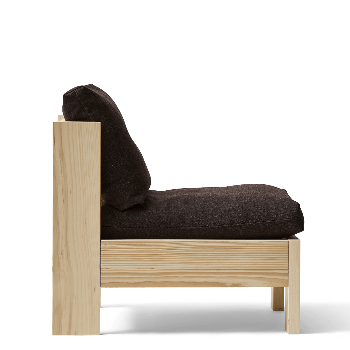 Fauteuil en pin et laine britannique peignée 65x72,5x62,5cm Icon - Form&Refine - The Cool Republic