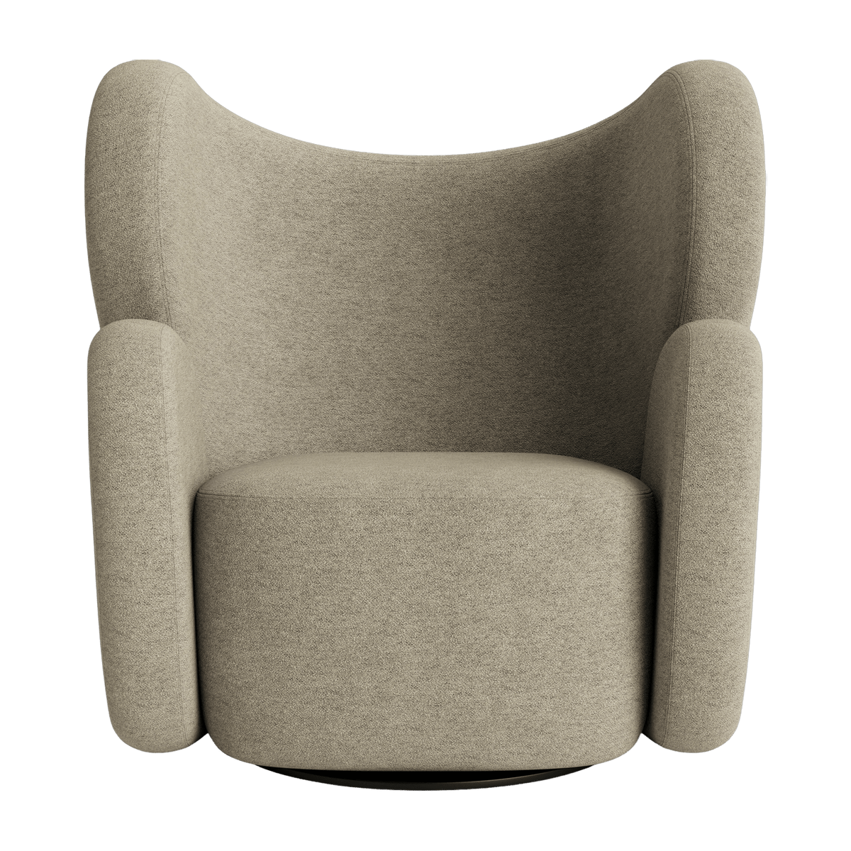 Fauteuil en pivotant en tissu bouclé Barnum Col 3 Big Big Chair - NORR11 - The Cool Republic