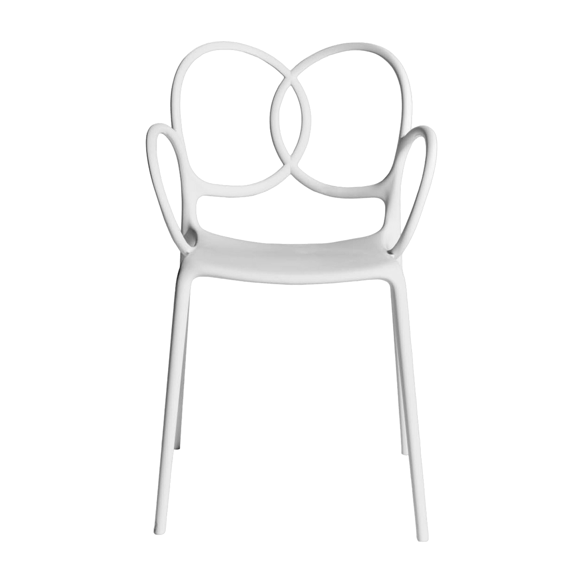 Fauteuil en plastique recyclé blanc Sissi Green - Driade - The Cool Republic