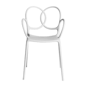 Fauteuil en plastique recyclé blanc Sissi Green - Driade - The Cool Republic