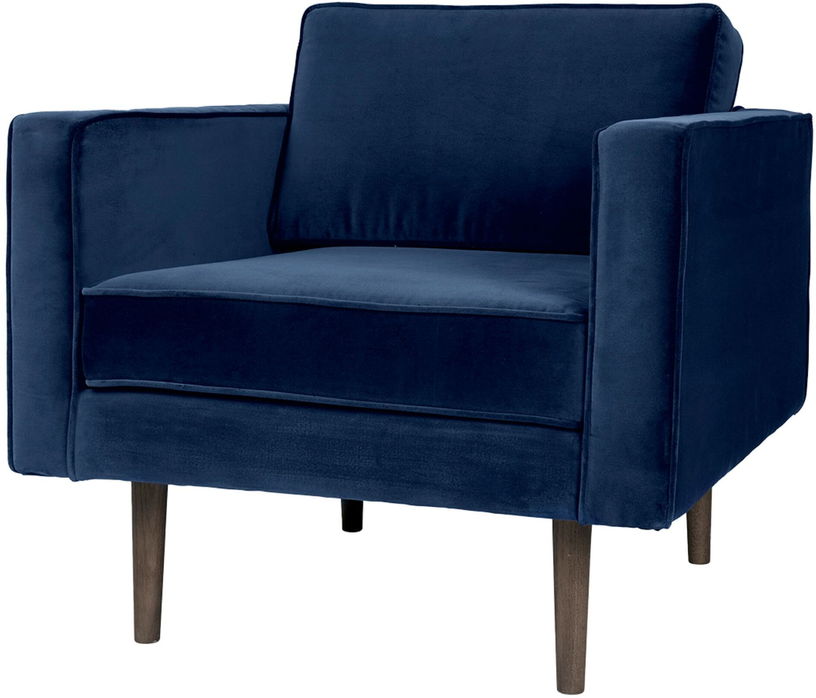 Fauteuil en polyester insignia blue 84x88 cm Wind - Broste Copenhagen - The Cool Republic